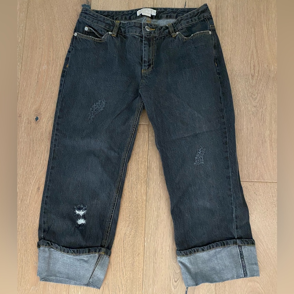 Black Michael Kors capri jeans size 10